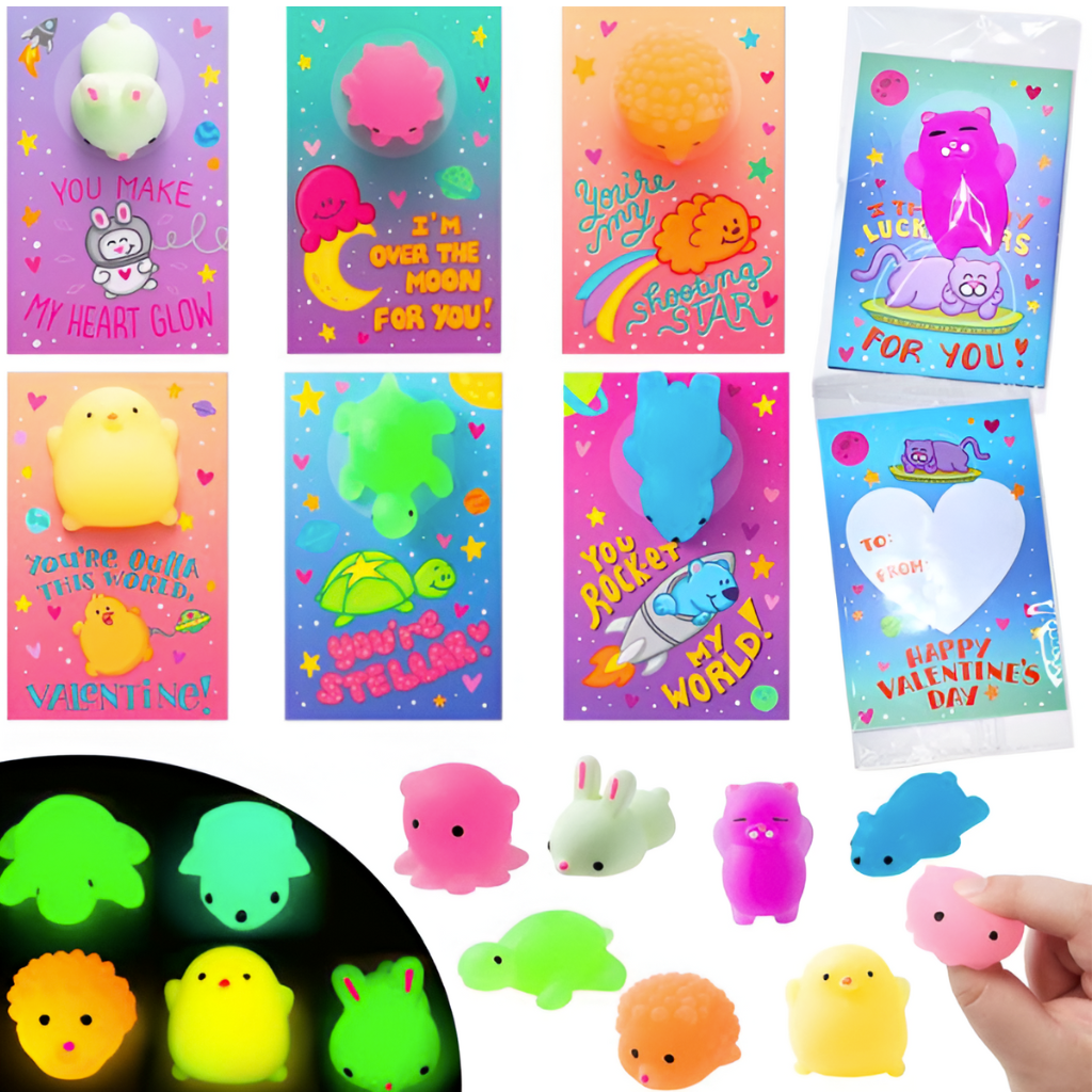 Cosmi™ Glowing Squishies Valentines Set